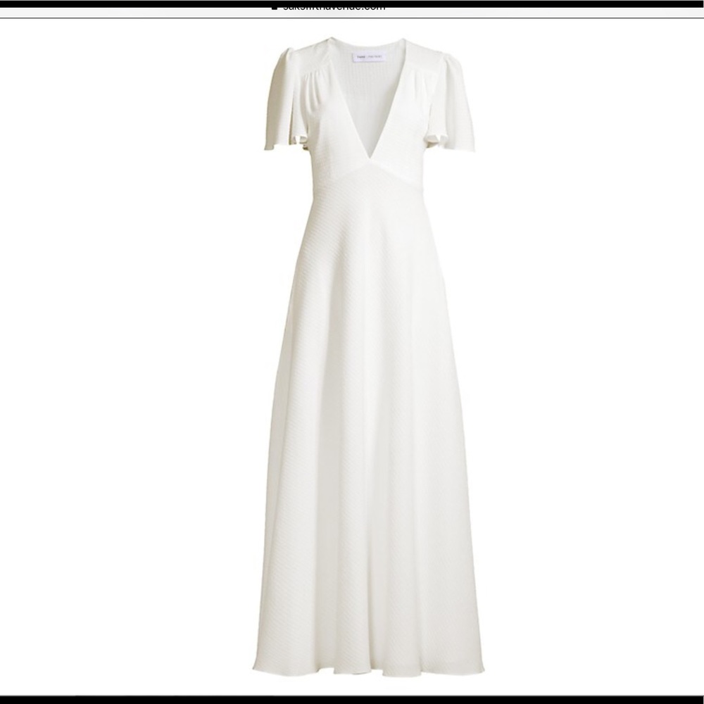 FAME AND PARTNERS SUNSET WHITE DRESS WOMEN’S SZ 6